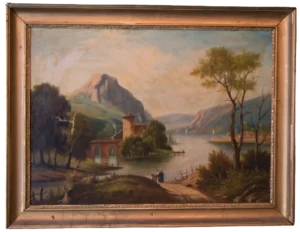 LEUTHNER INV. BASEL"Paysage aux lacs"