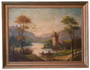 LEUTHNER INV. BASEL"Paysage aux lacs"