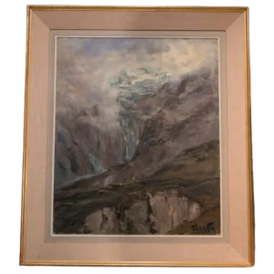 Francis CARIFFA"Le Glacier et le hameau de la Gurraz"